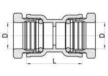 Equal Straight Coupler C×C, HS150-001