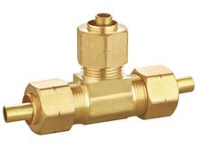 Compression 3-End Tee with Brass Insert, HS280-007