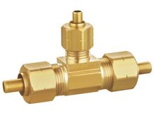Compression 3-End Reducing Tee with Brass Insert, HS280-008
