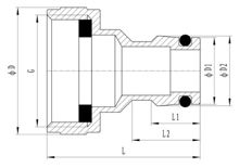 Heavy Duty Female Tap Adaptor, HS320-003
